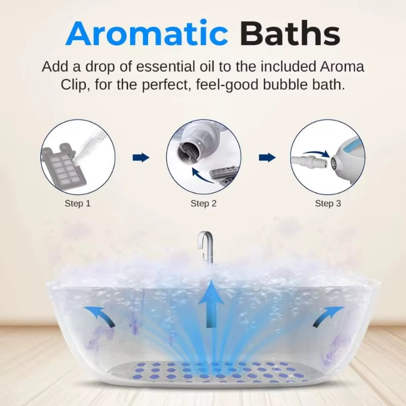 NEW Portable Spa Bubble Bath Massager - Thermal Spa Waterproof Non-Slip Mat with Suction Cup Bottom