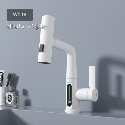 Digital Display Pull-Out Basin Faucet