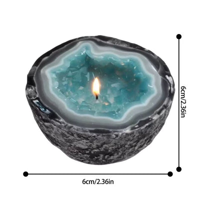 Candle Bowl round Bowl Shape Cement Candle Cup Vessel Mold Resin Decorative Balcony Patio Crafts Desktop Ornaments Retro