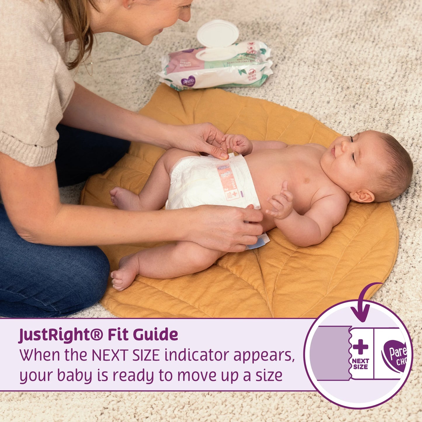 Dry & Gentle Diapers Size 1, 44 Count (Select for More Options)