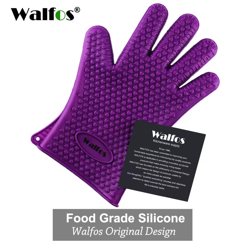Silicone Oven Kitchen Glove Heat Resistant Thick Cooking BBQ Grill Glove Oven Mitts Kitchen Gadgets Kitchen Accessories