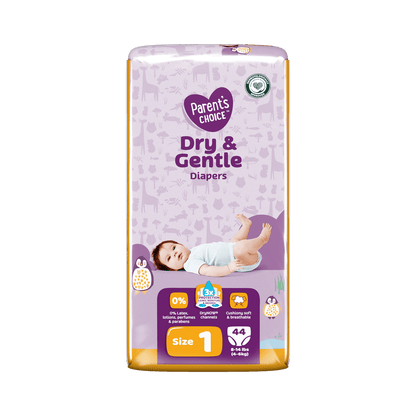 Dry & Gentle Diapers Size 1, 44 Count (Select for More Options)