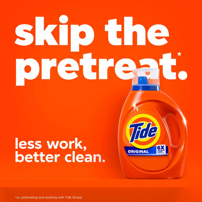 Tide Original HE Deep Cleaning Concentrated Liquid Laundry Detergent Soap