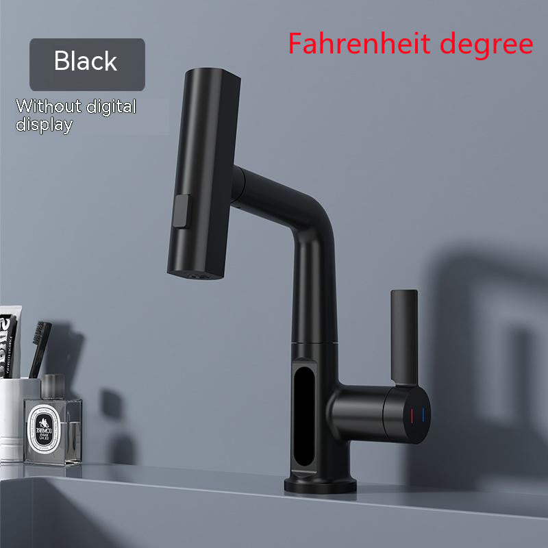 Digital Display Pull-Out Basin Faucet