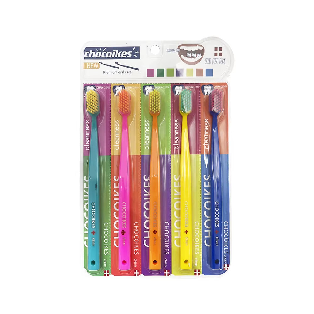 5Pcs Oral Tooth Care Toothbrush Portable Dental Clean Soft Bristle Interdental Tooth Brush Oral Hygiene for Adult Deep Cleaning