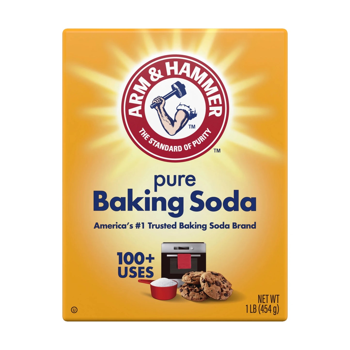 (8 Pack)  Pure Baking Soda, for Baking, Cleaning & Deodorizing, 1 Lb Box