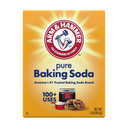 (8 Pack)  Pure Baking Soda, for Baking, Cleaning & Deodorizing, 1 Lb Box