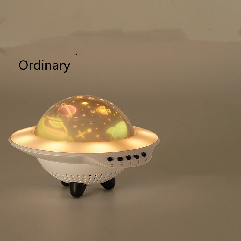 Sky Projector Flying Saucer Rotating Projector Bluetooth Night Light