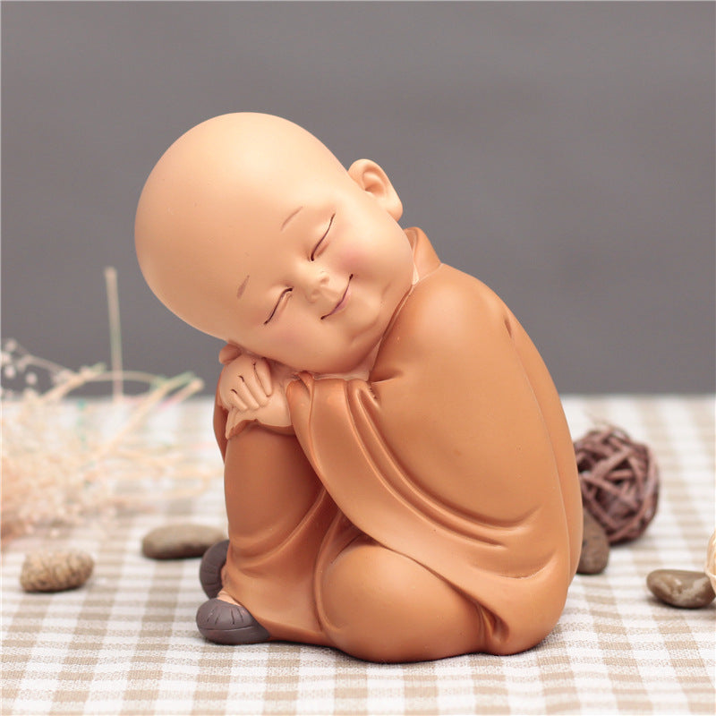 Cute Little Monk Car Decoration Car Interior Accessories Car Decoration Car Car Decoration Supplies Resin