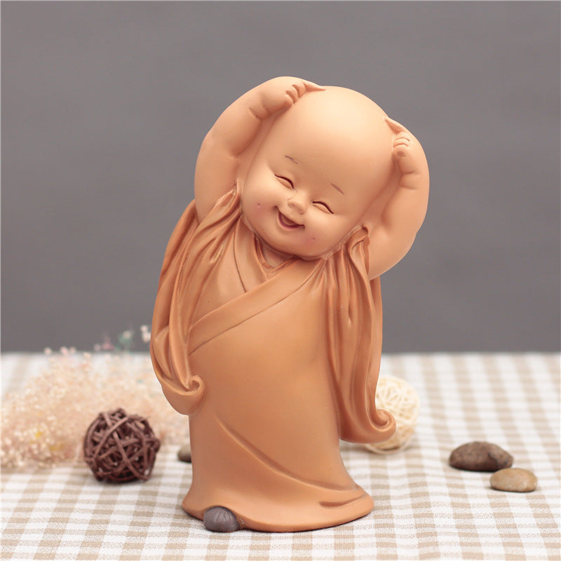 Cute Little Monk Car Decoration Car Interior Accessories Car Decoration Car Car Decoration Supplies Resin