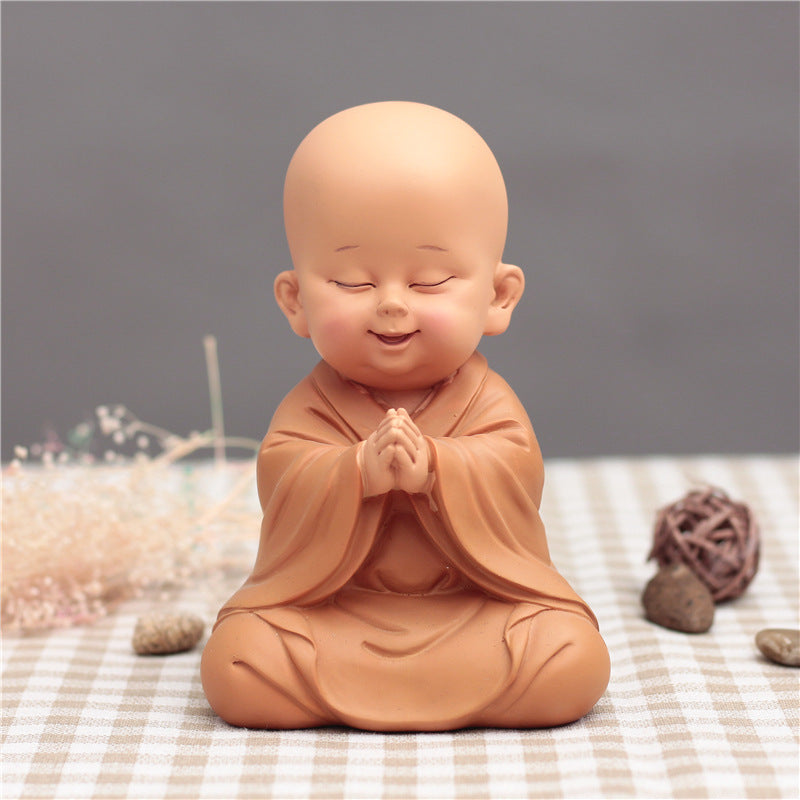 Cute Little Monk Car Decoration Car Interior Accessories Car Decoration Car Car Decoration Supplies Resin