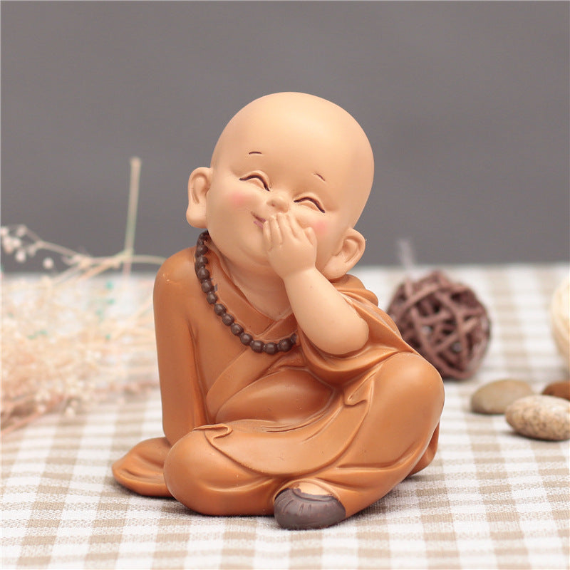 Cute Little Monk Car Decoration Car Interior Accessories Car Decoration Car Car Decoration Supplies Resin