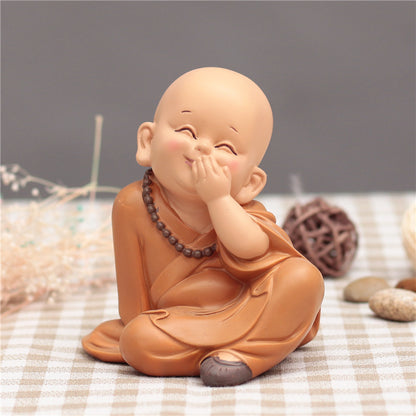Cute Little Monk Car Decoration Car Interior Accessories Car Decoration Car Car Decoration Supplies Resin