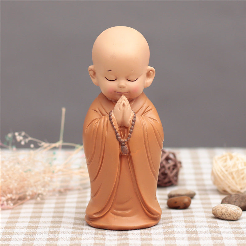 Cute Little Monk Car Decoration Car Interior Accessories Car Decoration Car Car Decoration Supplies Resin