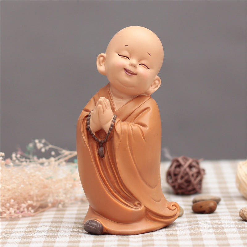 Cute Little Monk Car Decoration Car Interior Accessories Car Decoration Car Car Decoration Supplies Resin