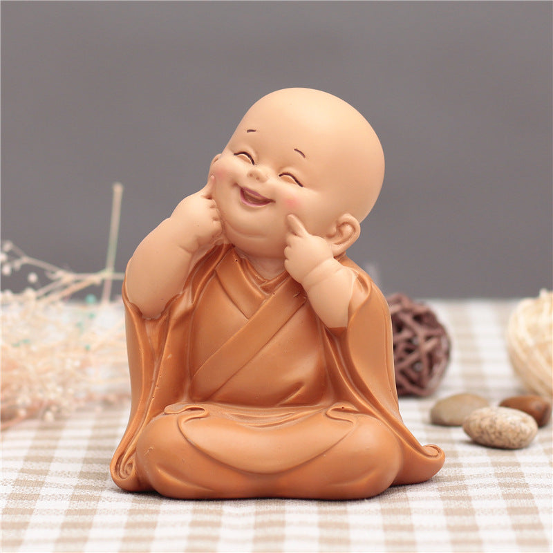 Cute Little Monk Car Decoration Car Interior Accessories Car Decoration Car Car Decoration Supplies Resin