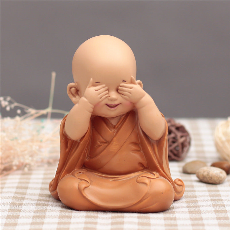 Cute Little Monk Car Decoration Car Interior Accessories Car Decoration Car Car Decoration Supplies Resin