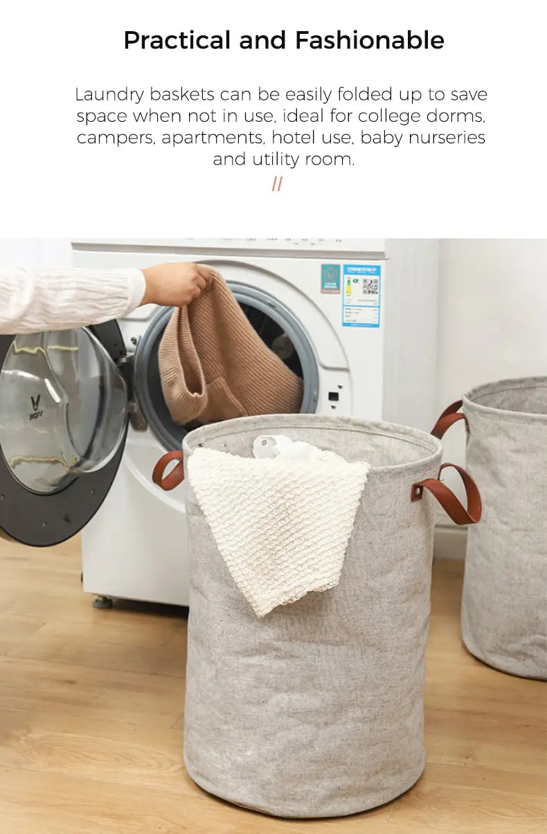 Premium Collapsible Laundry Hamper (50L)