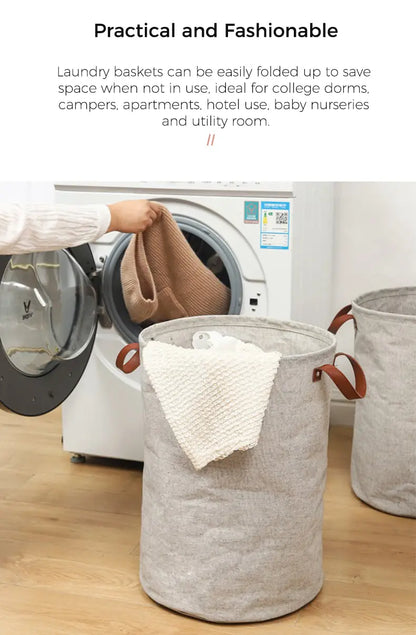 Premium Collapsible Laundry Hamper (50L)