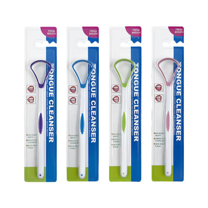 Tongue Coating Cleaner Tongue Scraper Tongue Coating Brush Oral Odor Removal Care Adult Portable Silicone Scraper 3Pcs