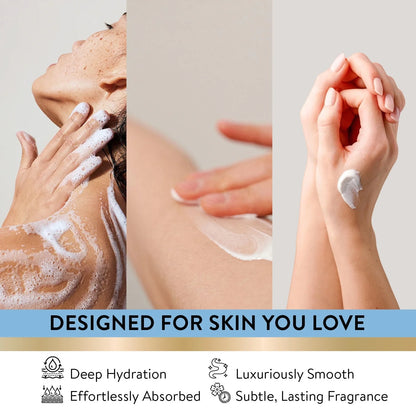 Christmas Day Gift Baskets for Women, Fresh Ocean Bath Body Care Sets for Her, 8 Pcs