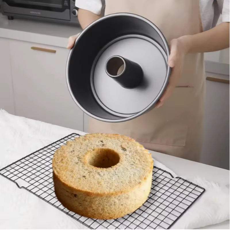 1Pc, Fluted Tube Cake Pan, Baking Cake Mold, Cake Pan, Oven Accessories, Baking Tools, Kitchen Gadgets, Kitchen Accessories