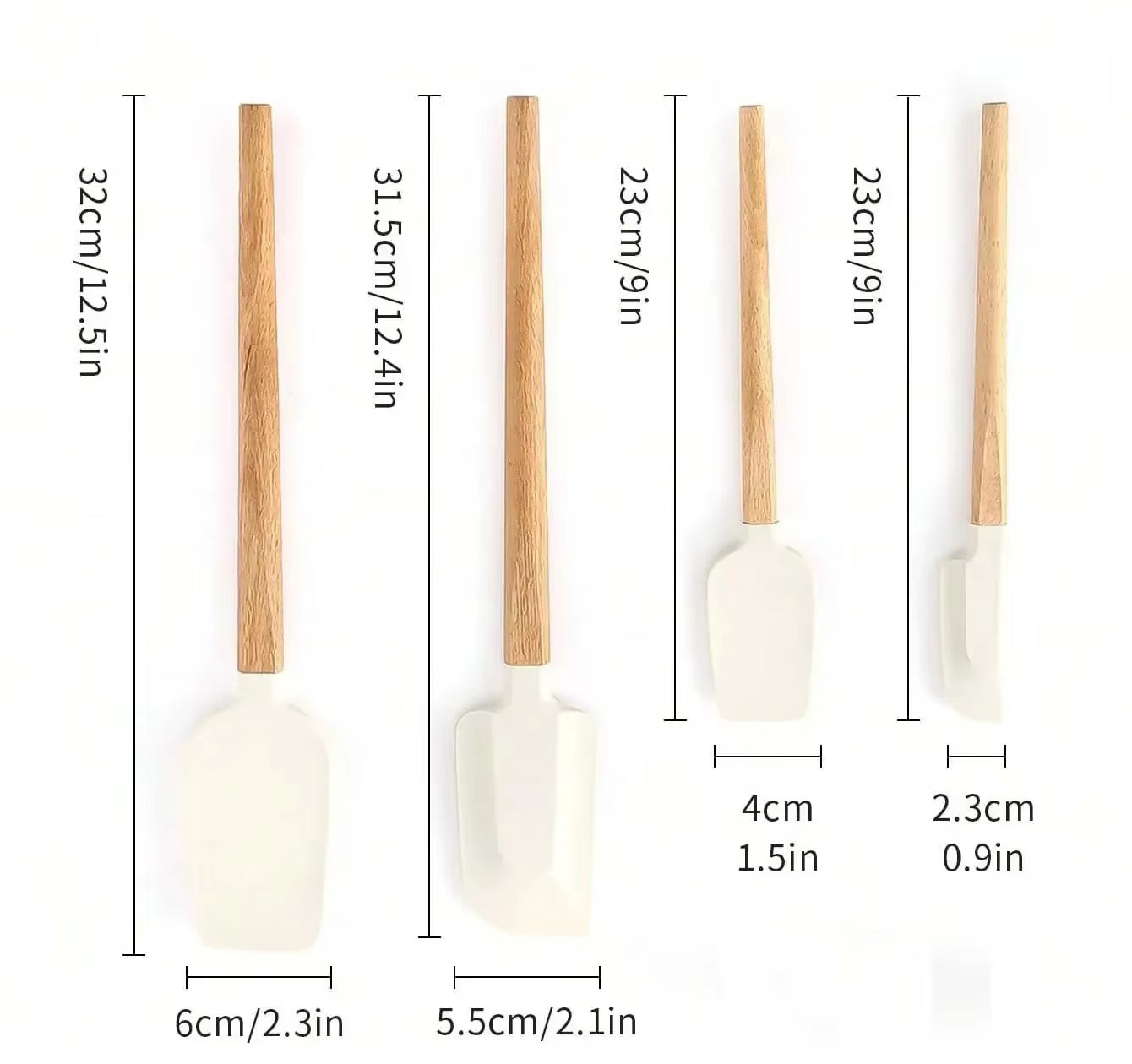 Heat-Resistant Kitchen Gadgets Silicone Food Grade Kitchens Accessories Spatula Pastry Cutter White Chocolate Kitchenware Mixer