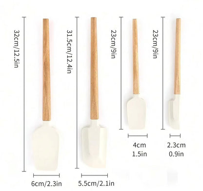 Heat-Resistant Kitchen Gadgets Silicone Food Grade Kitchens Accessories Spatula Pastry Cutter White Chocolate Kitchenware Mixer