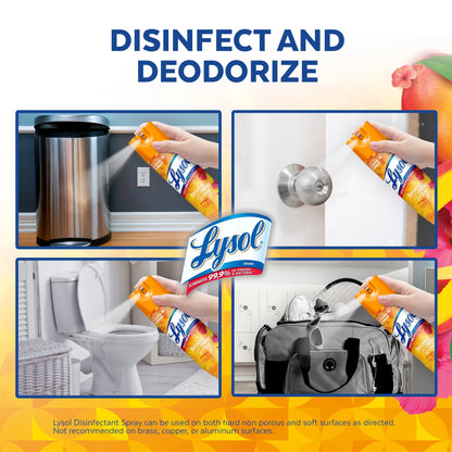 Brand New Day Disinfectant Sanitizing Antibacterial Sprays, Mango & Hibiscus, 19 Fl Oz, 2 Pack