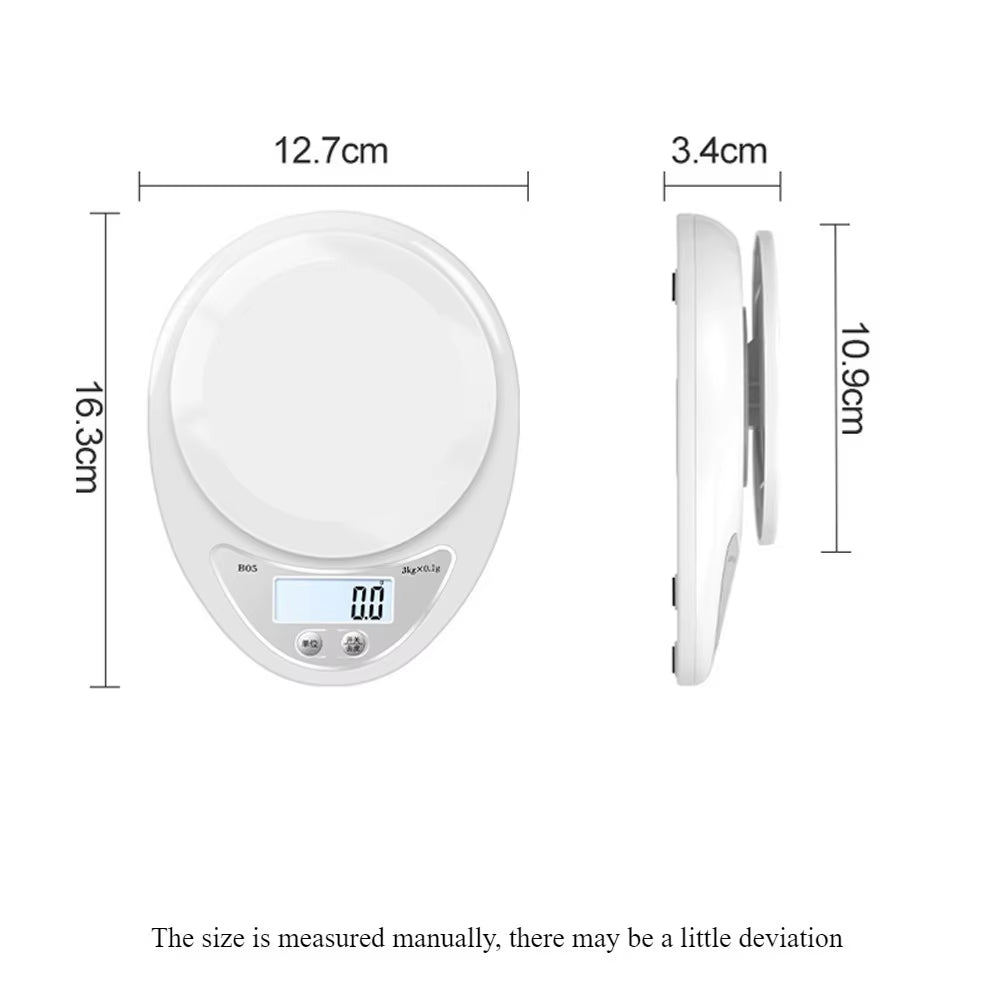 5Kgdigital Foodscale Multifunctional Kitchen Scale Portable Electronic Scale Food Coffee Scale Accurate Weighing Kitchen Gadgets