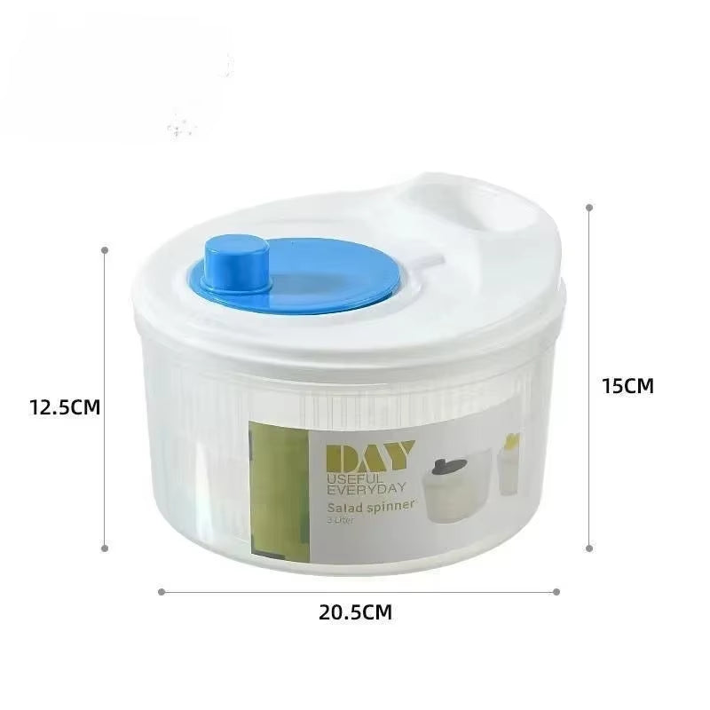 Multifunctional Household Manual Vegetable Dehydrator - Salad Spinner with Fruit, Home Kitchen Gadgets Lettuce Drain Basket