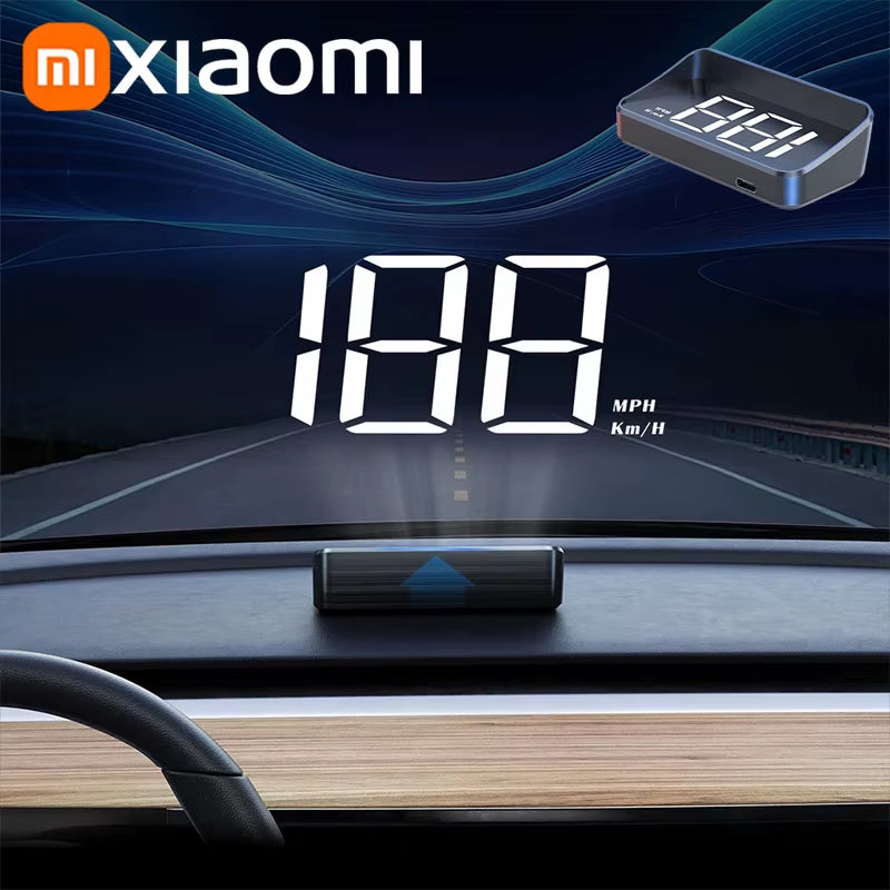 Xiaomi Car Speedometer HUD Head up Display Digital Speed Meter Windshield Projector Vehicles Truck Auto Electronics Accessories