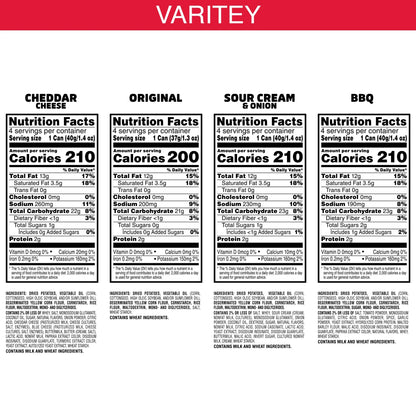 Variety Pack Potato Crisps Chips, Lunch Snacks, 16 Count