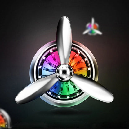 Car Conditioning Smell Air Freshener Alloy LED Auto Vent Outlet Perfume Clip Fresh Aromatherapy Fragrance Atmosphere Light New