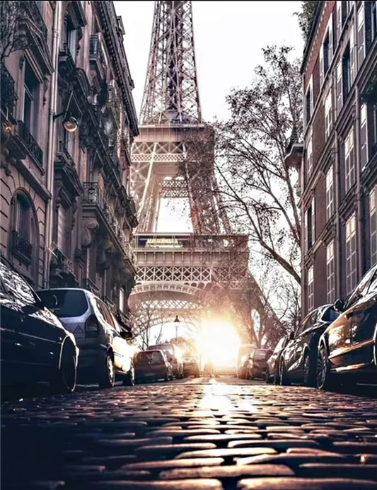 Classical Europe France Paris Eiffel Tower Canvas Paintings Landscape Street Wall Art Posters and Prints Pictures Cuadros Decor