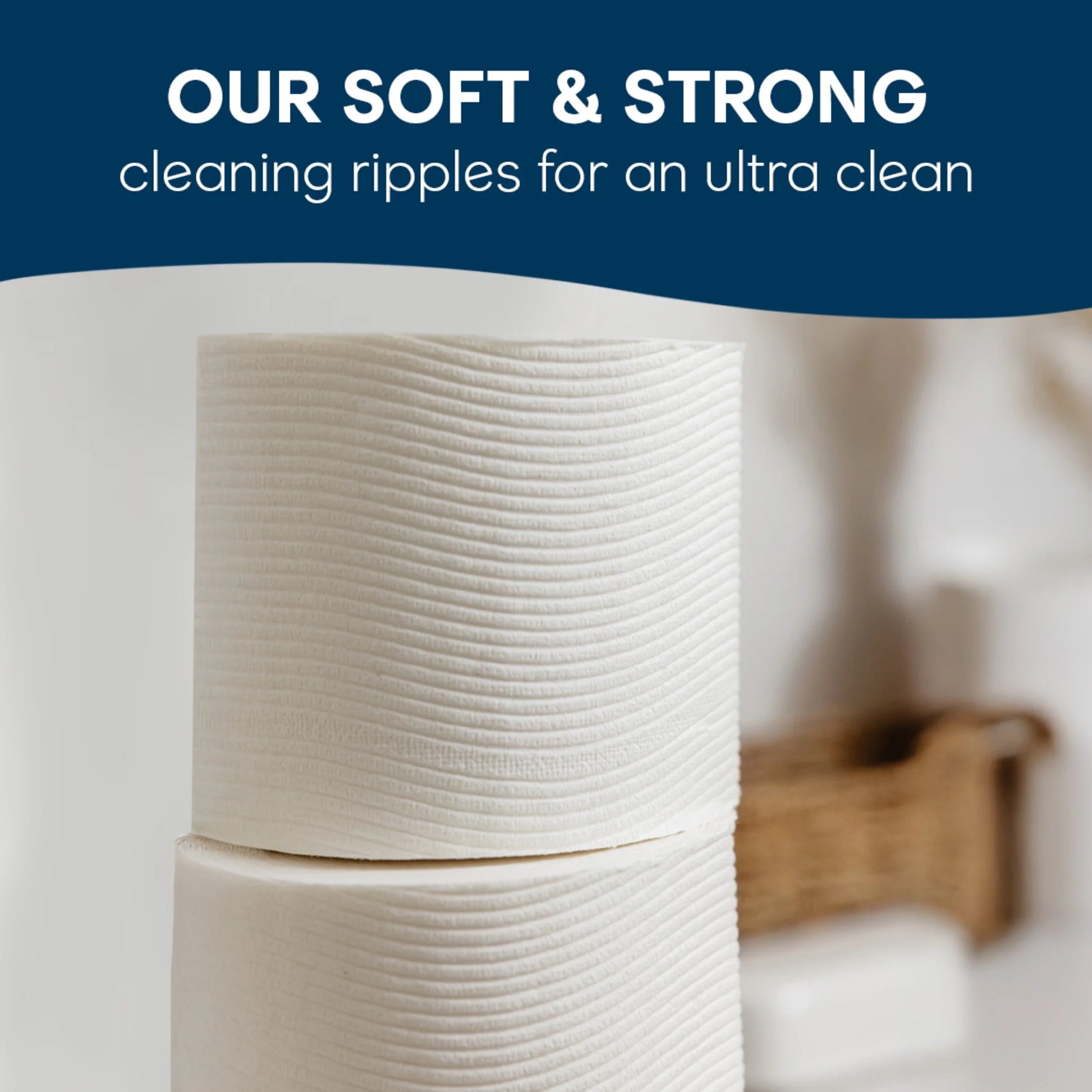Ultra Clean Toilet Paper, Strong Toilet Tissue, 6 Mega Rolls