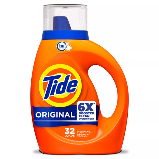 Tide Original HE Deep Cleaning Concentrated Liquid Laundry Detergent Soap