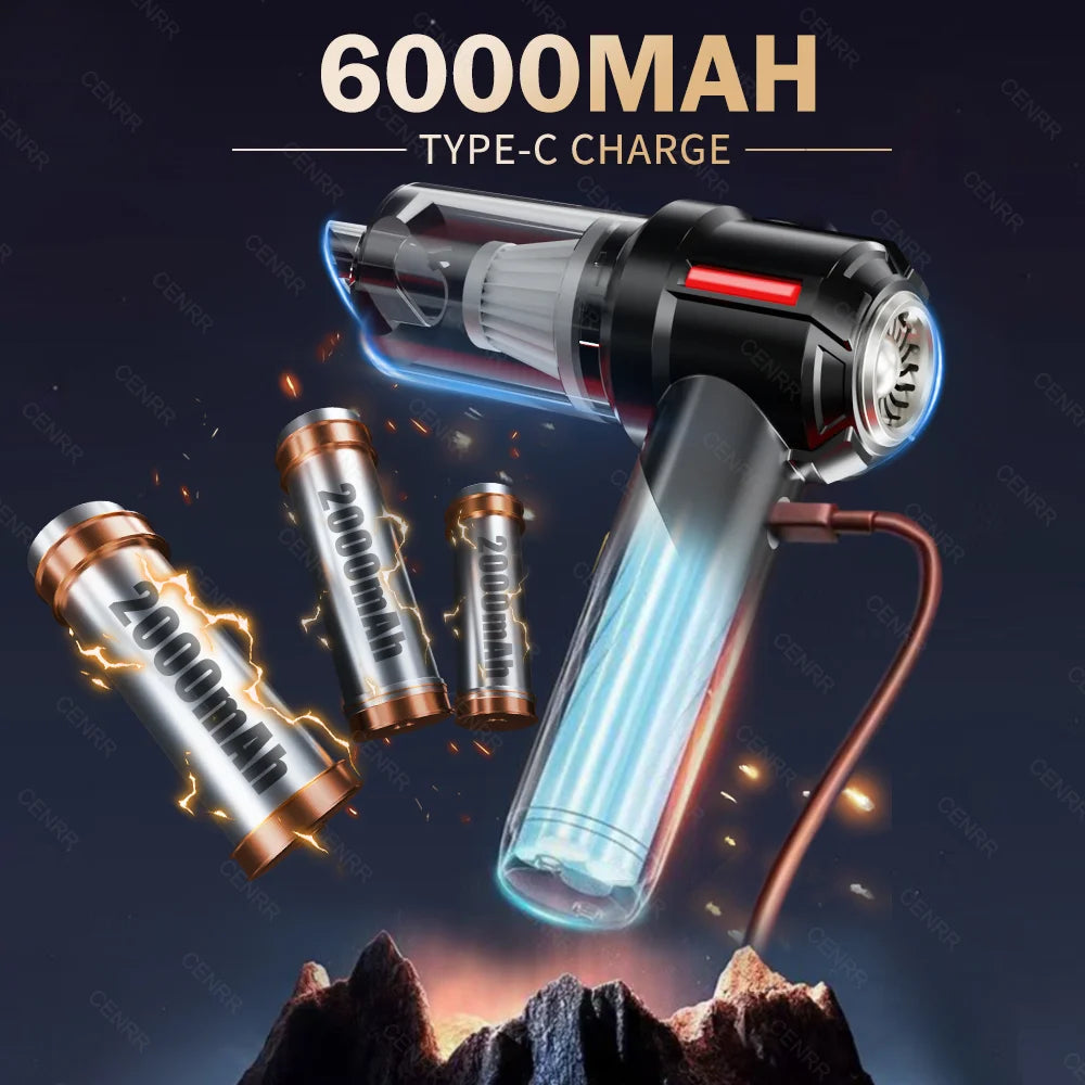 998000PA Powerful Mini Vacuum Cleaner Cordless Portable Car Vacuum Cleaner for Home Appliance Handheld Blower Car Cleaner