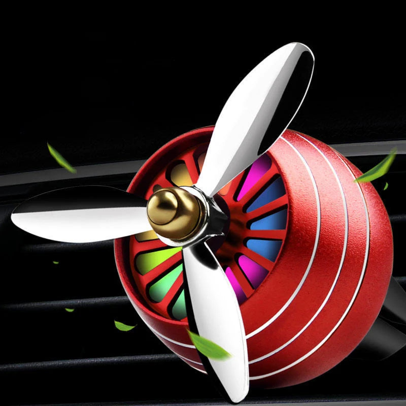 Car Conditioning Smell Air Freshener Alloy LED Auto Vent Outlet Perfume Clip Fresh Aromatherapy Fragrance Atmosphere Light New