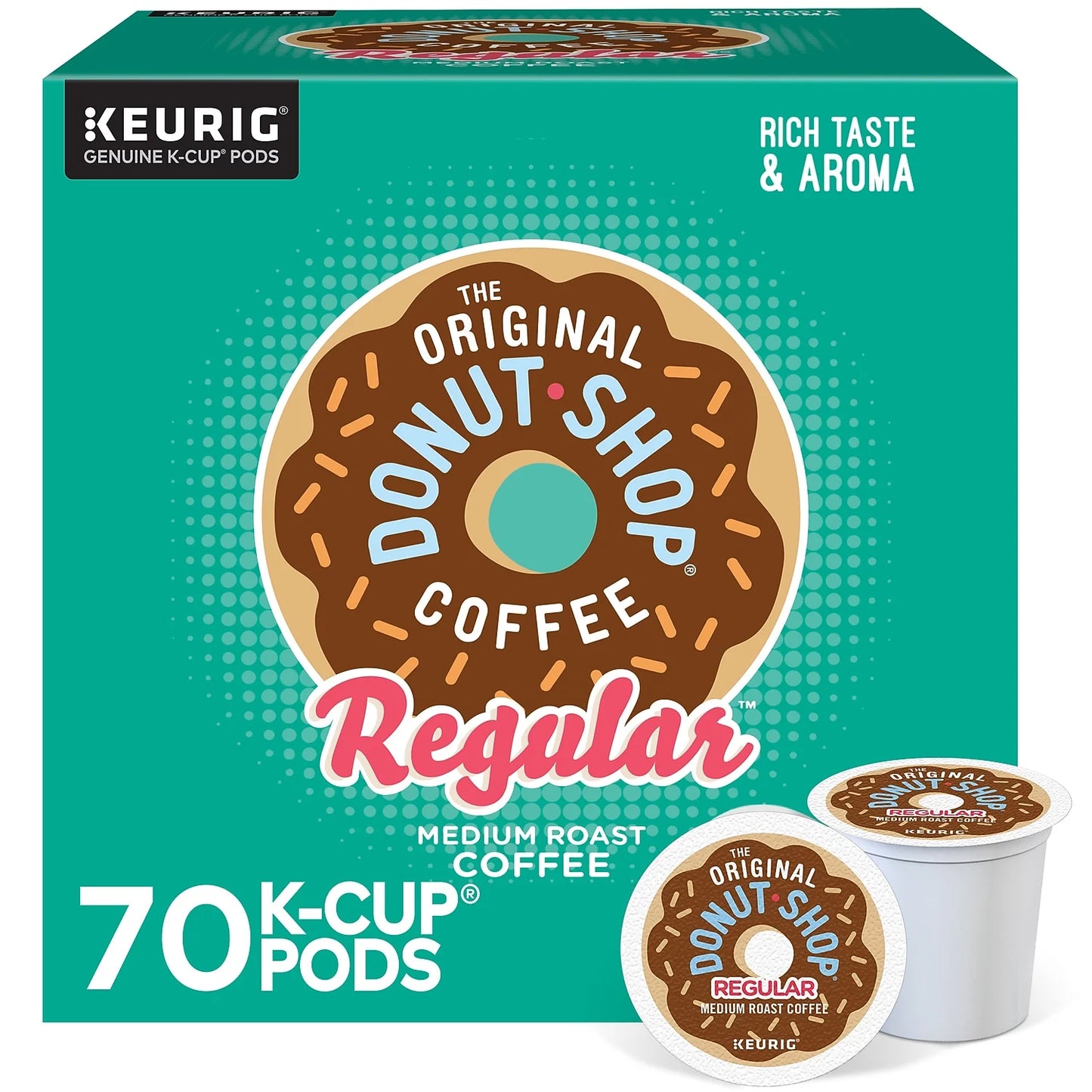 The Original Donut Shop Regular Coffee Keurig K-Cup Pods Medium Roast 70/Box (371114)