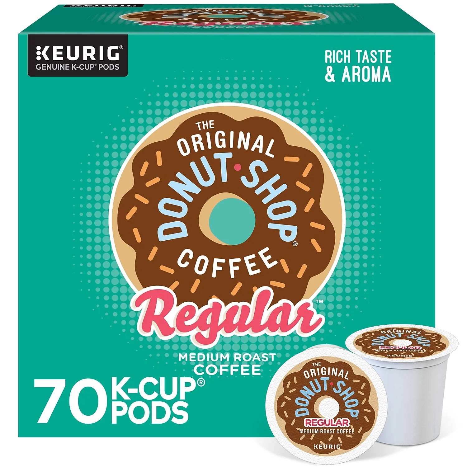 The Original Donut Shop Regular Coffee Keurig K-Cup Pods Medium Roast 70/Box (371114)