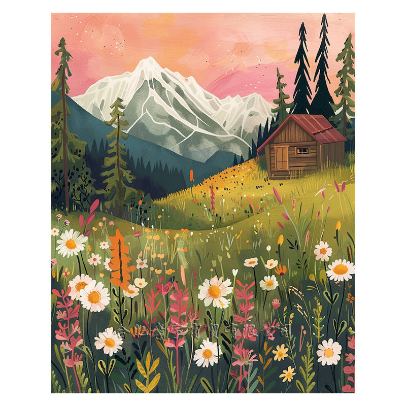 Diamond Beautiful Landscape DIY Handmade Living Room Entrance Decorative Painting