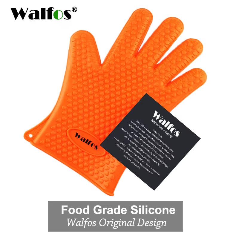 Silicone Oven Kitchen Glove Heat Resistant Thick Cooking BBQ Grill Glove Oven Mitts Kitchen Gadgets Kitchen Accessories