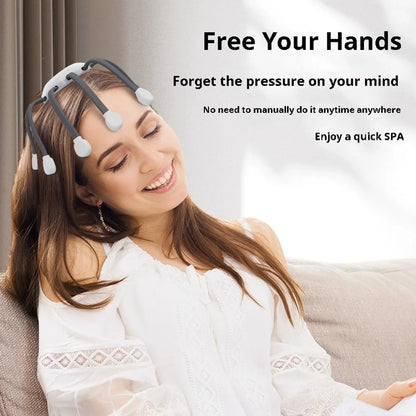 Head Massager for Migraine Relief with Music,The Vibra Calm,Headache Massager for Migraines with 20 Vibrating Points,Electric Head Massager Scalp,Scalp Massager Tool,Stress Relax