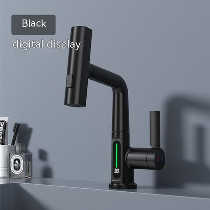 Digital Display Pull-Out Basin Faucet