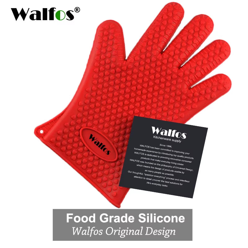 Silicone Oven Kitchen Glove Heat Resistant Thick Cooking BBQ Grill Glove Oven Mitts Kitchen Gadgets Kitchen Accessories