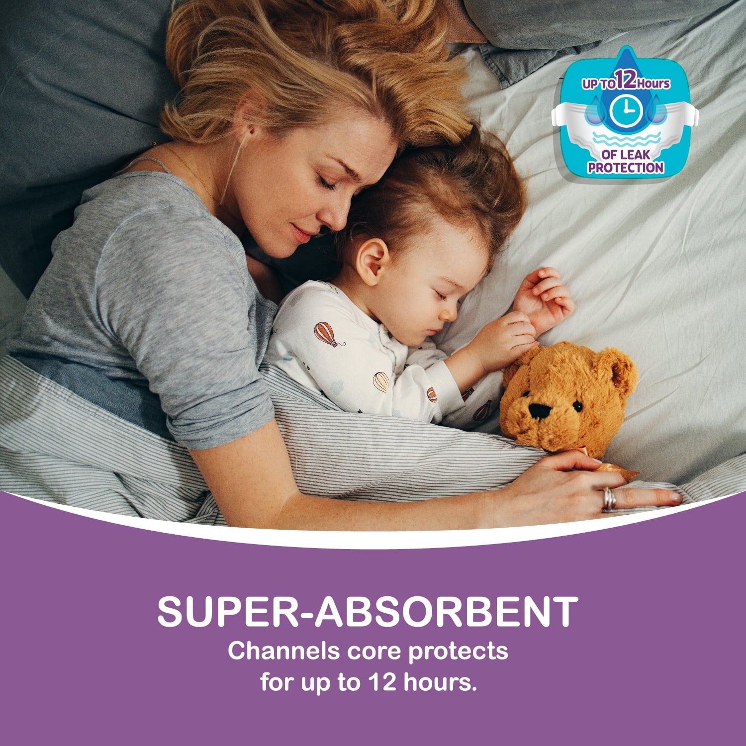 Gentle Dreams Overnight Diapers Size 6, 58 Count (Select for More Options)