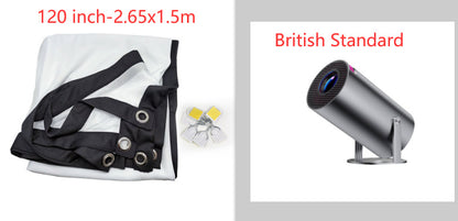 Portable Projector Small Straight Projector For Home Use 180 Degrees Projection Angle Automatic Focus Home Video Projector