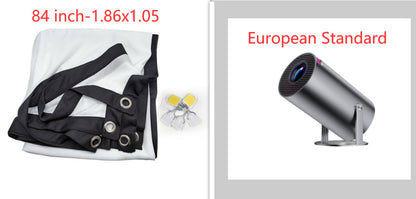 Portable Projector Small Straight Projector For Home Use 180 Degrees Projection Angle Automatic Focus Home Video Projector