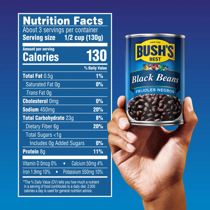 Black Beans, Canned Beans, 15 Oz